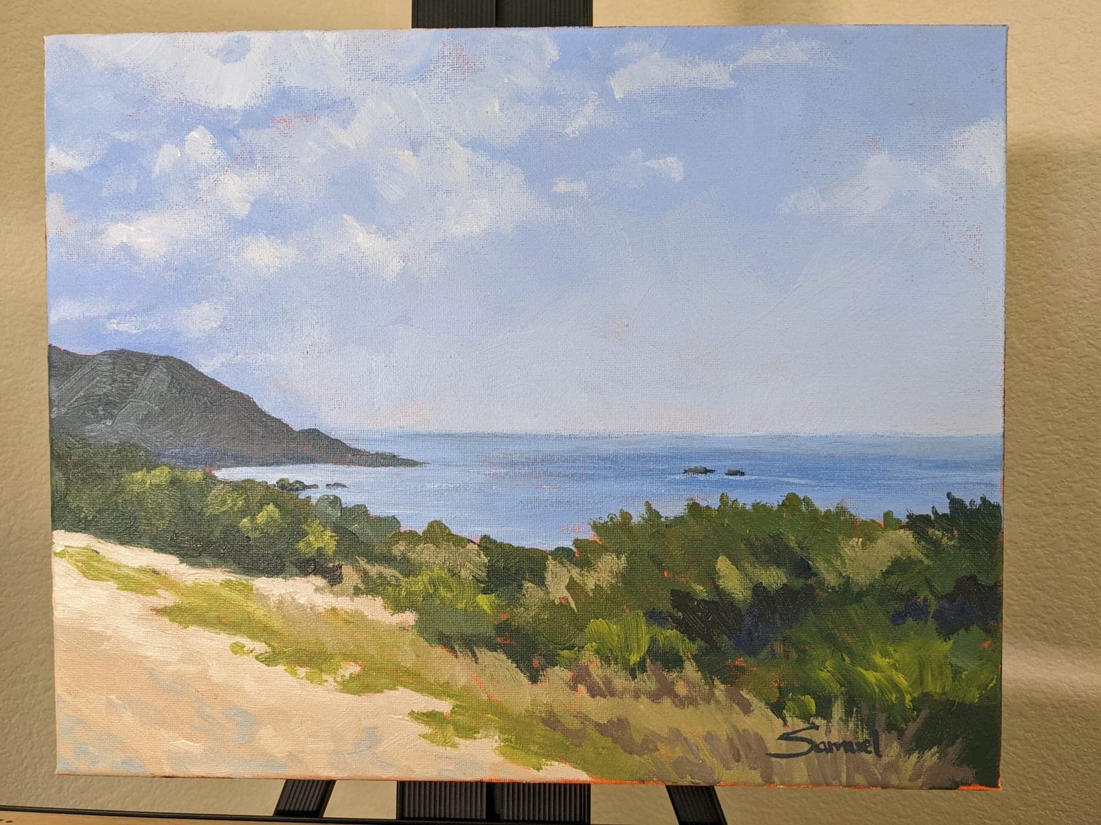 Peaceful view of the bay along Highway 1