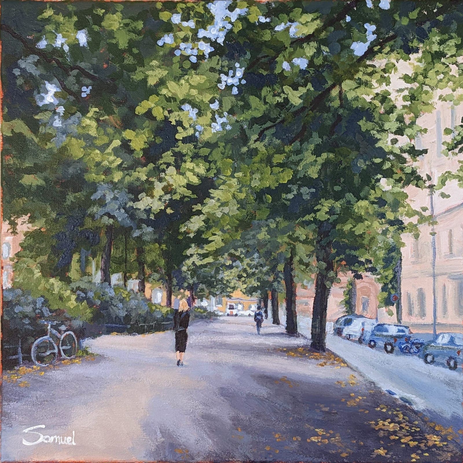 Quiet walk in the park on a Tuesday in Stockholm