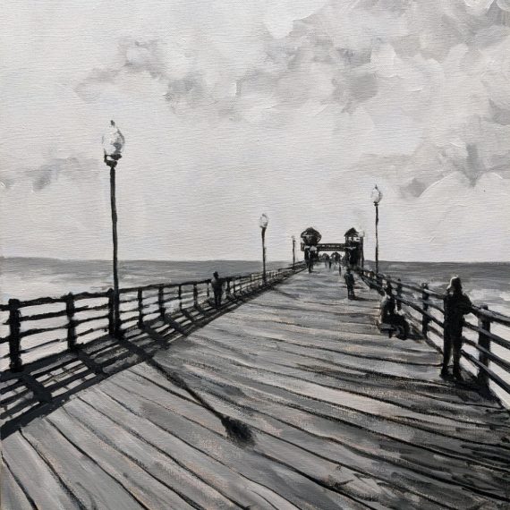 Oceanside Pier In Black and White – WBAZ